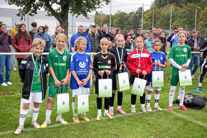 Die Kinder des All-Star-Teams des diesjährigen Kreisauswahl-Sichtungsturniers.