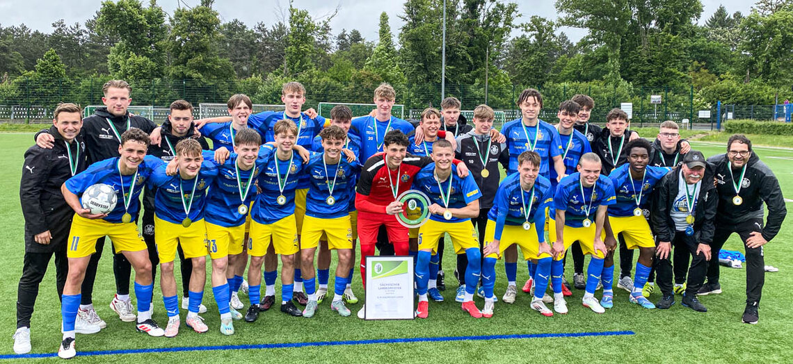 Landesmeister A-Junioren 2024/2025: 1. Lokomotive Leipzig © SFV