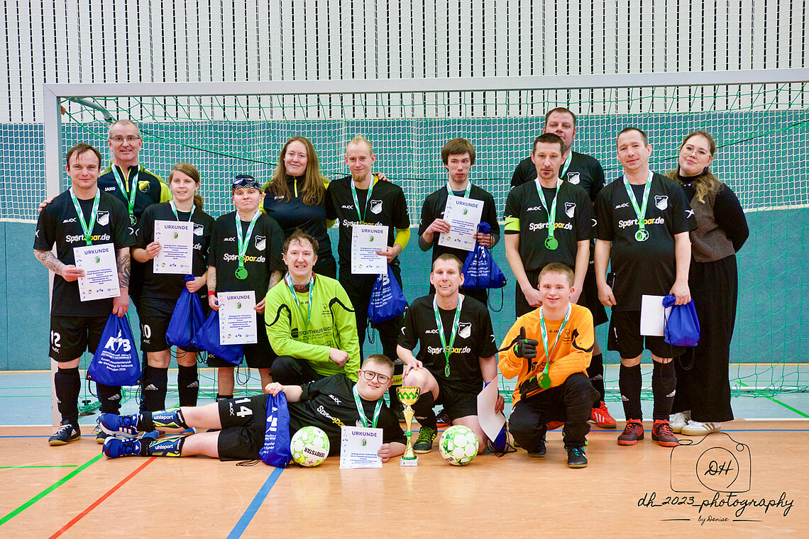 Sieger Hallenlandesmeisterschaften WfbM 2026: Lok/Lebensbrücke Glauchau © Denise Hauswald