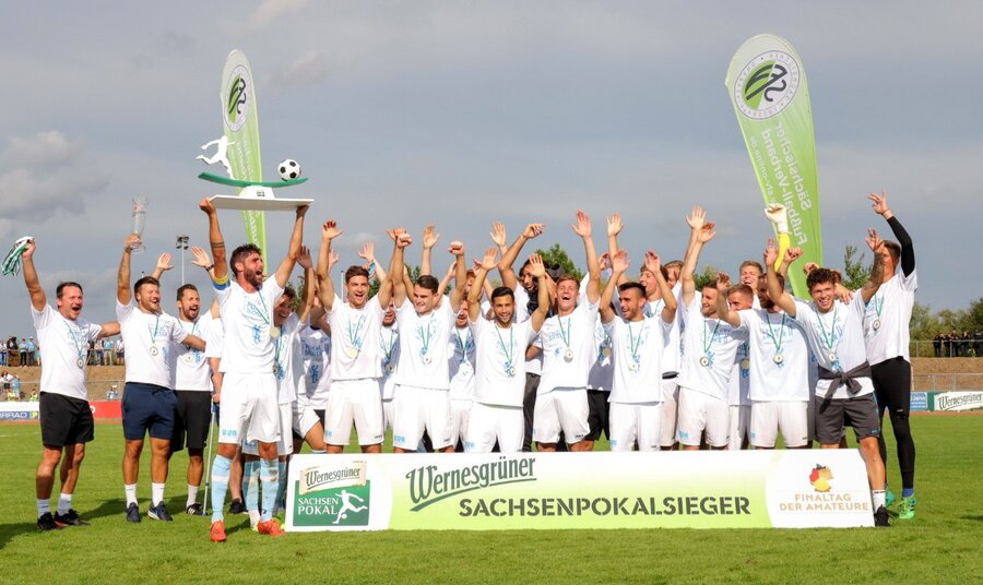 Sieger Wernesgrüner Sachsenpokal 2019/2020: Chemnitzer FC © Luise Böttger
