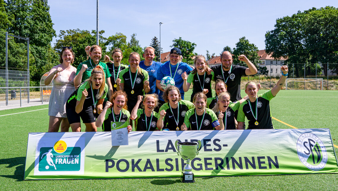 Siegerinnen Frauen Landespokal Kleinfeld 2024/2025: TuS Leutzsch © Steffen Endmann 