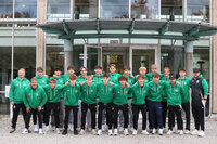 Die U 16-Junioren an der Sportschule Oberhaching. Vielen Dank an den Bayerischen Fußball-Verband für die Fotos. © BFV