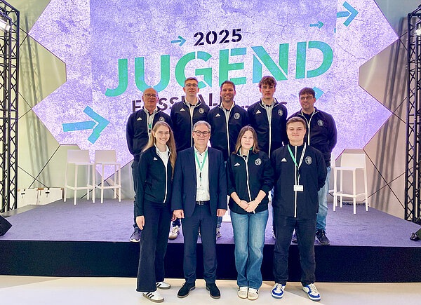 Die sächsische Delegation beim Jugendfußballkongress 2025 in Frankfurt. © SFV