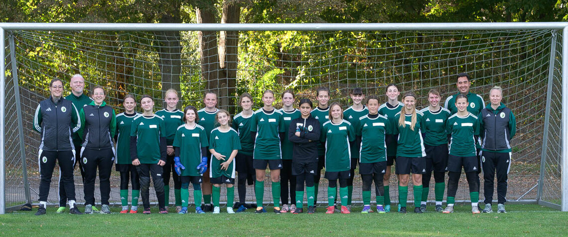 Gruppenfoto des ersten Torhüterinnen-Sichtungstrainings in Leipzig