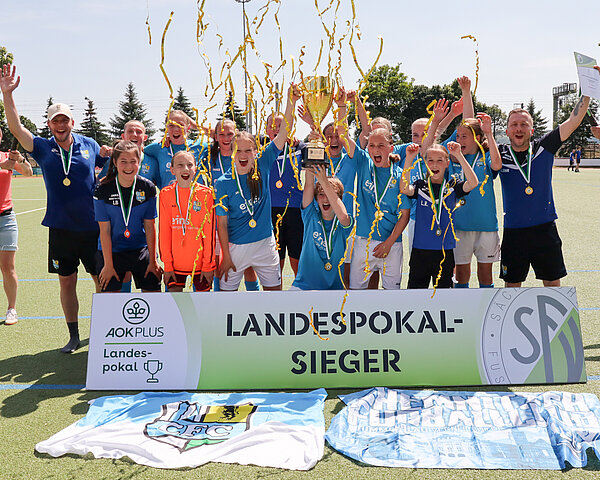 Siegerinnen AOK PLUS Landespokal D-Juniorinnen 2024/2025: Chemnitzer FC © Madlen Straube