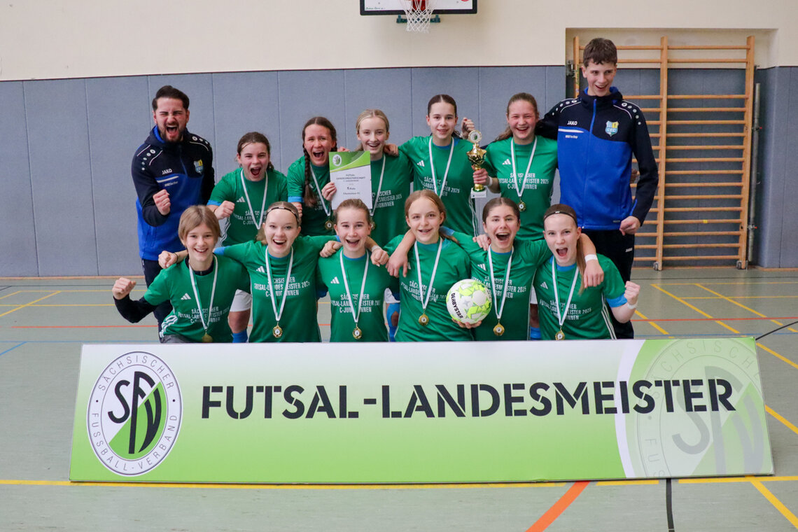 Der Chemnitzer FC ist der neue Futsal-Landesmeister bei den C-Juniorinnen.