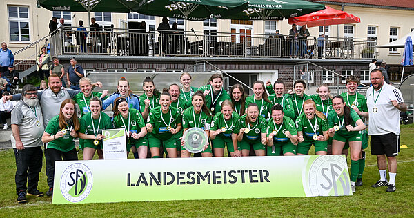 Frauen-Landesmeisterinnen 2024/2025: SV Eintracht Leipzig-Süd © Jeanette Wendel