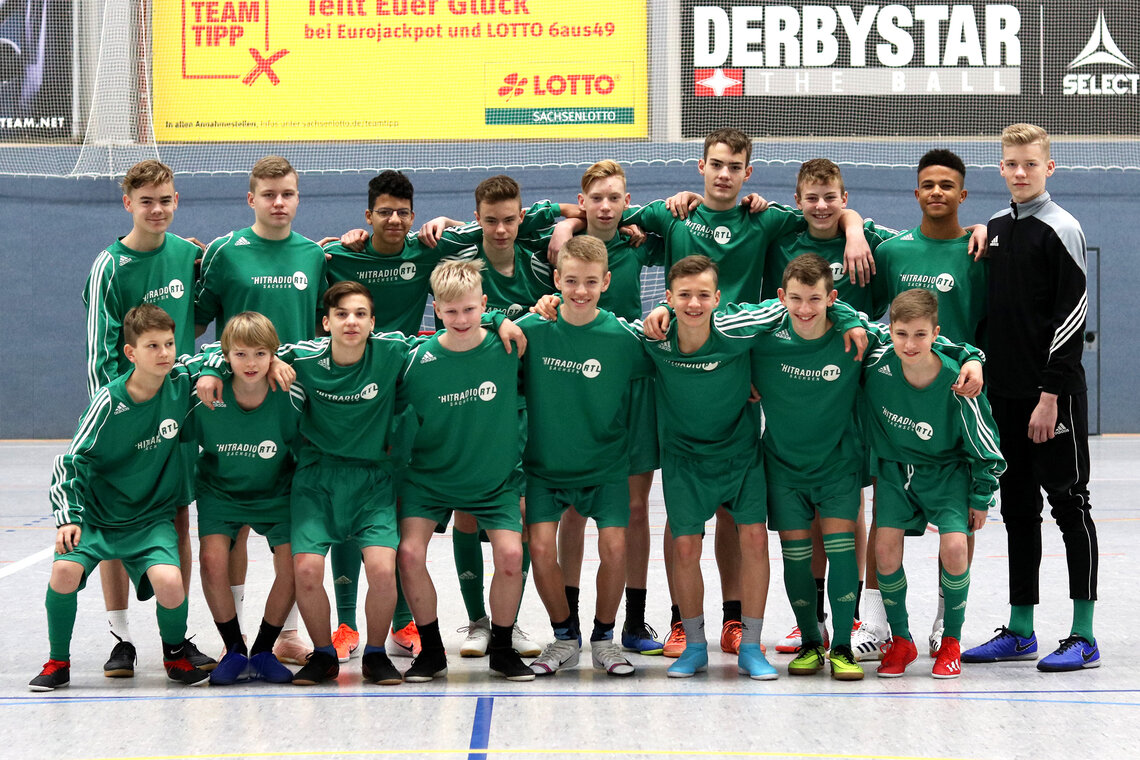 Die sächsische Landesauswahl der U14-Junioren.