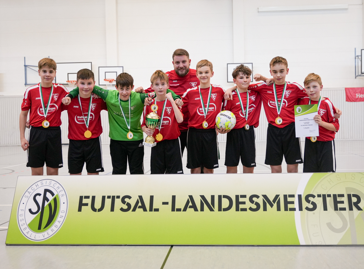 Futsal-Landesmeister 2024/2025 D-Junioren: SG Dresden Striesen © Jens Vöckler