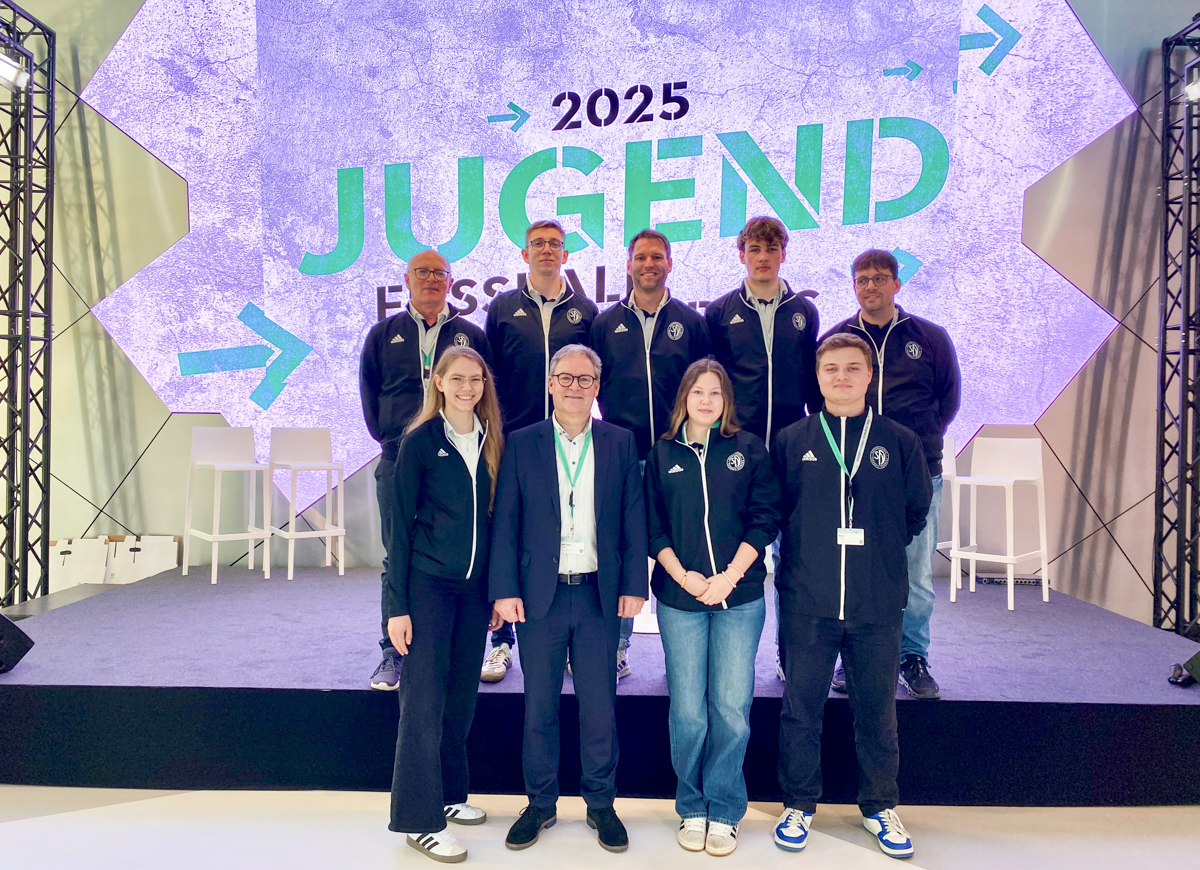 Die sächsische Delegation beim Jugendfußballkongress 2025 in Frankfurt. © SFV