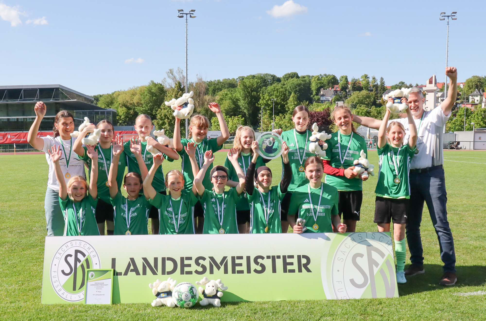 Landesmeister D-Juniorinnen 2024/2025: SV Ludwigsdorf 48 © SFV/Madlen Straube 