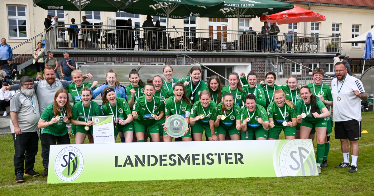 Frauen-Landesmeisterinnen 2024/2025: SV Eintracht Leipzig-Süd © Jeanette Wendel